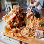 台南グルメ—再發號肉粽、豪華ジャンボちまきを食す